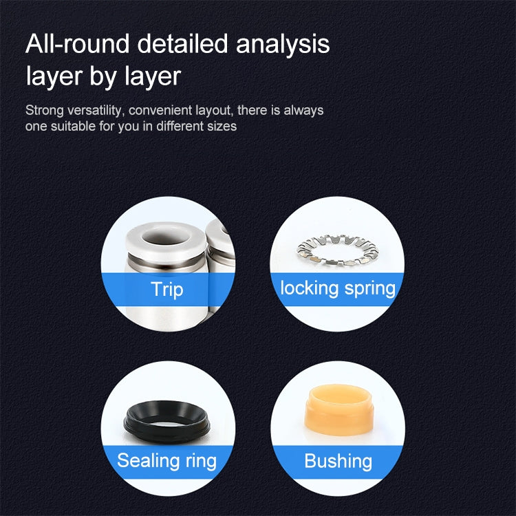 PW10-6 LAIZE PW Y-type Tee Reducing Pneumatic Quick Fitting Connector by LAIZE