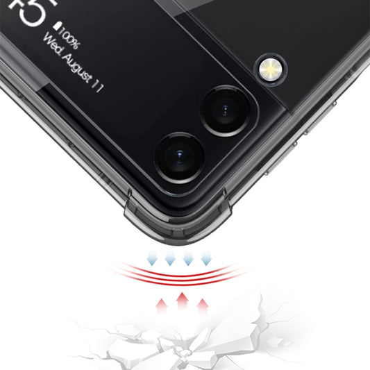 For Samsung Galaxy Z Flip4 GKK MagSafe Airbag Shockproof Phone Case with Ring Holder(Transparent) by GKK