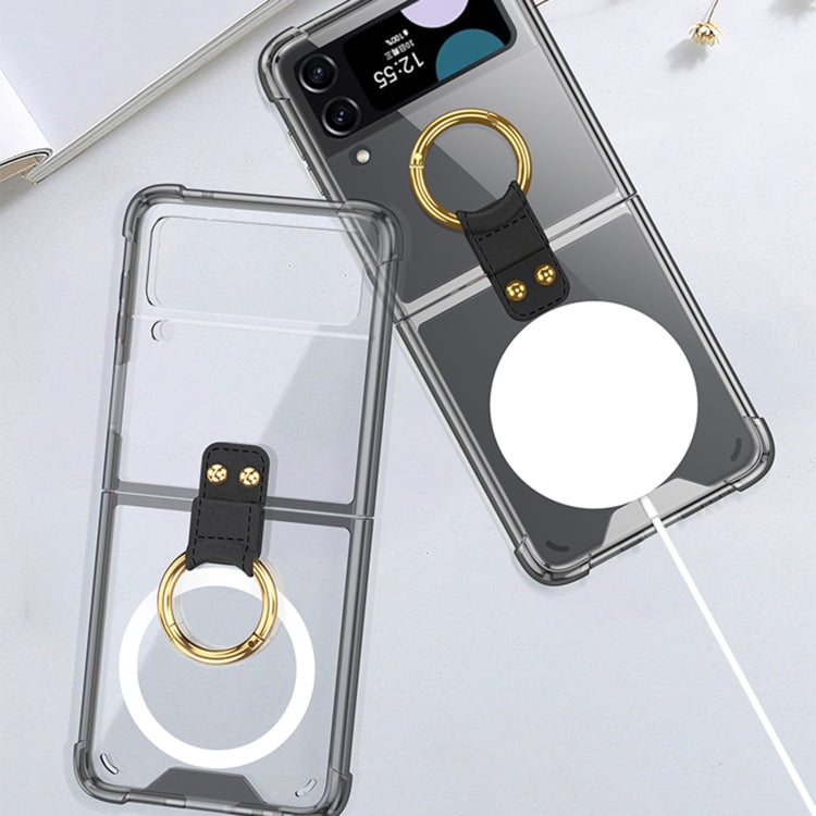 For Samsung Galaxy Z Flip4 GKK MagSafe Airbag Shockproof Phone Case with Ring Holder(Blue) by GKK