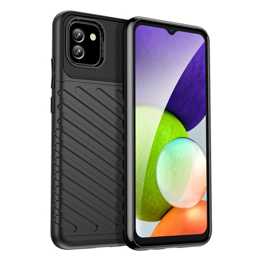 For Samsung Galaxy A04e Thunderbolt Shockproof TPU Phone Case(Black) - Galaxy Phone Cases by buy2fix | Online Shopping UK | buy2fix