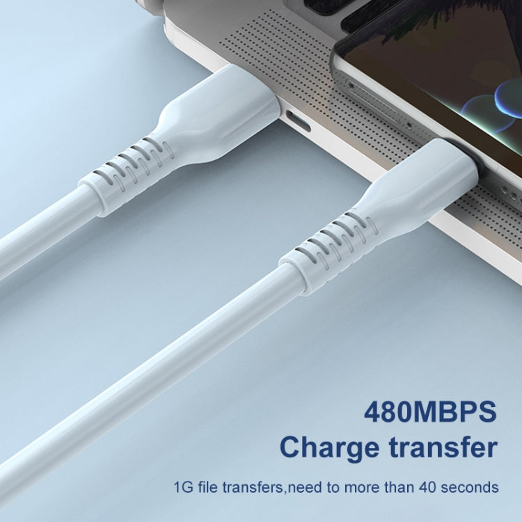 ADC-014 6A USB to USB-C/Type-C Liquid Silicone Data Cable, Length:2m(Blue) by buy2fix