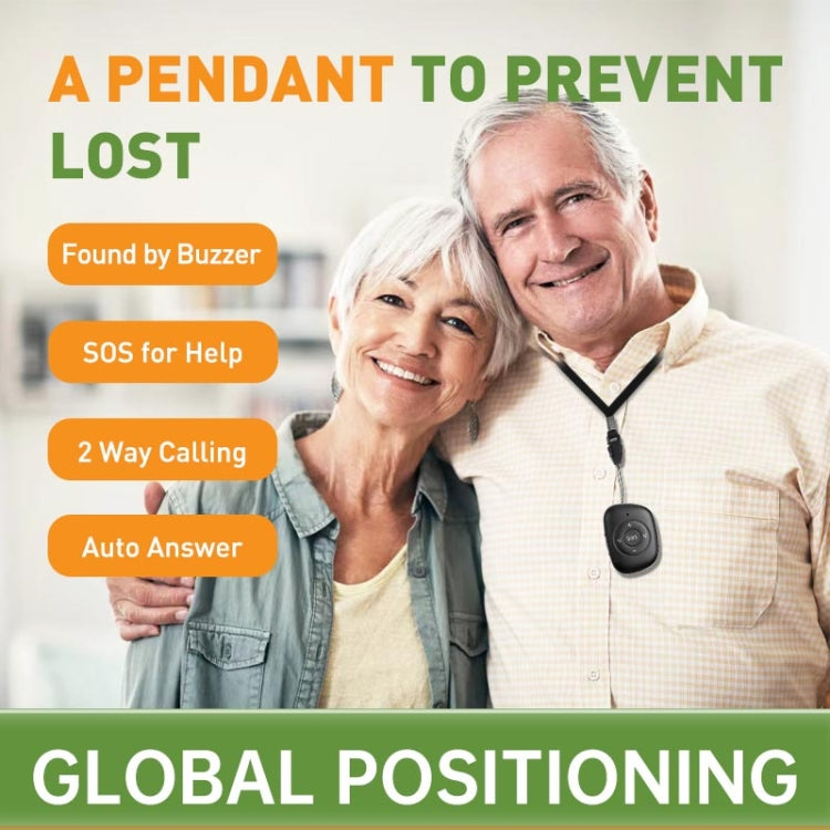 RF-V50 IP67 Waterproof 4G LTE 3G 2G GSM Elderly SOS Button Emergency Alarm GPS Tracker(Red) by buy2fix