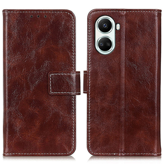 For Huawei Nova 10 SE Retro Crazy Horse Texture Horizontal Flip Leather Phone Case(Brown) by buy2fix