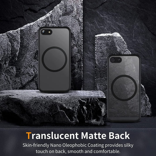 For iPhone SE 2022 / SE / 8 / 7 MagSafe Magnetic Phone Case(Black) by buy2fix