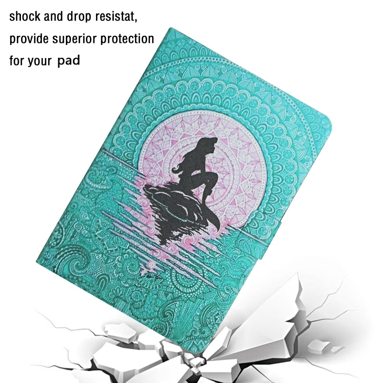 For iPad 2025 / 2022 Colored Drawing Pattern Flip Leather Smart Tablet Case(Mermaid) by buy2fix