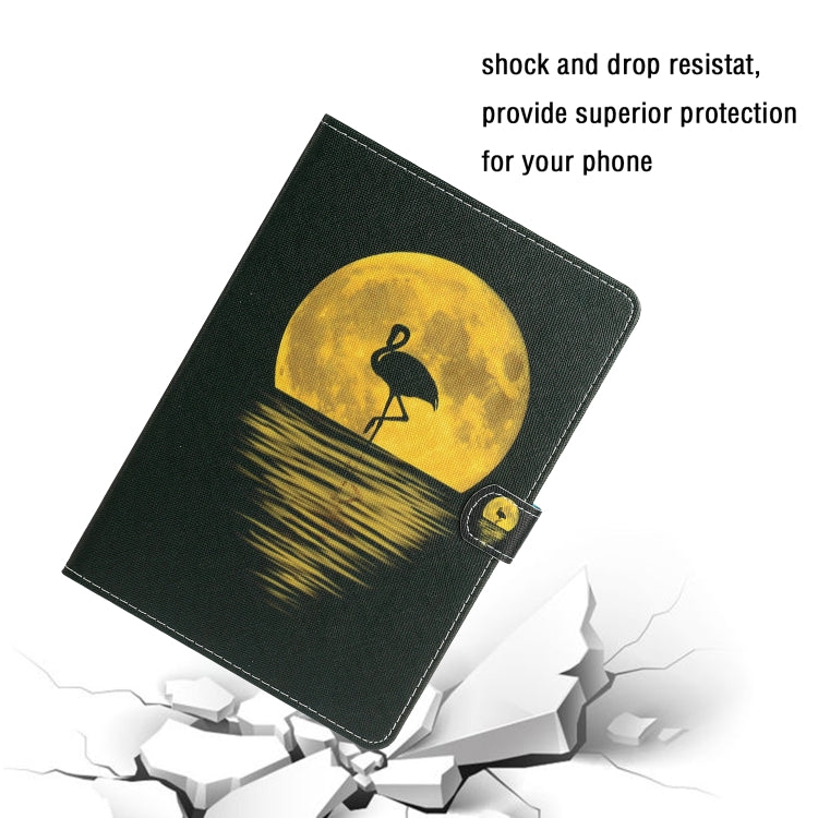 For iPad 2025 / 2022 Colored Drawing Pattern Flip Leather Smart Tablet Case(Flamingo) by buy2fix