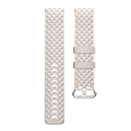 Color Buckle TPU Wrist Strap Watch Band for Fitbit Charge 4 / Charge 3 / Charge 3 SE, Size: S(Champagne) by buy2fix