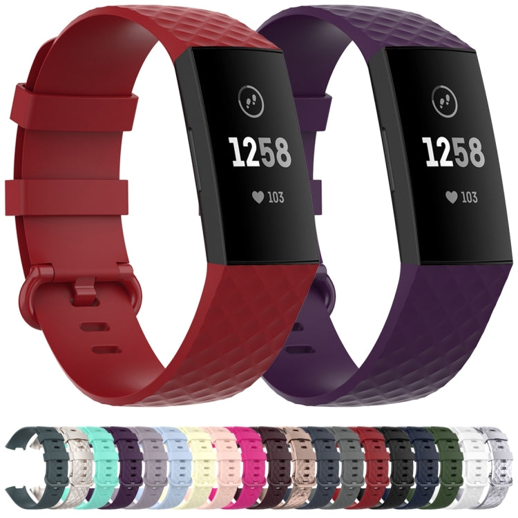 Color Buckle TPU Wrist Strap Watch Band for Fitbit Charge 4 / Charge 3 / Charge 3 SE, Size: S(Olive Green) by buy2fix