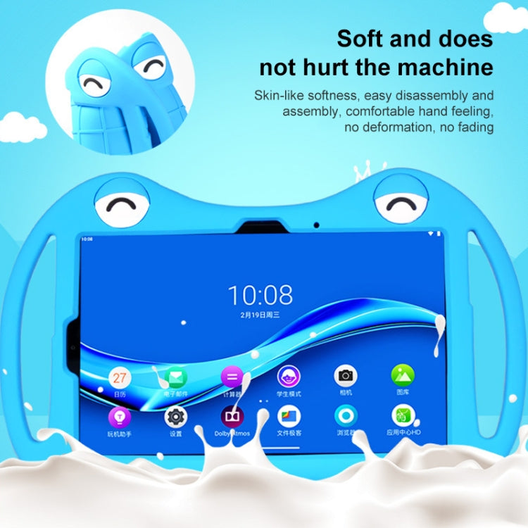 For TCL 10 TabMax 4G 9295G Cartoon Silicone Shockproof Protective Tablet Case(Blue) by buy2fix