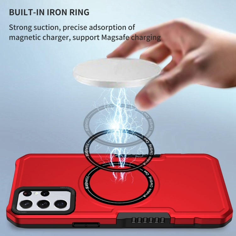 For Samsung Galaxy S23+ 5G MagSafe Shockproof Armor Phone Case(Red) by buy2fix