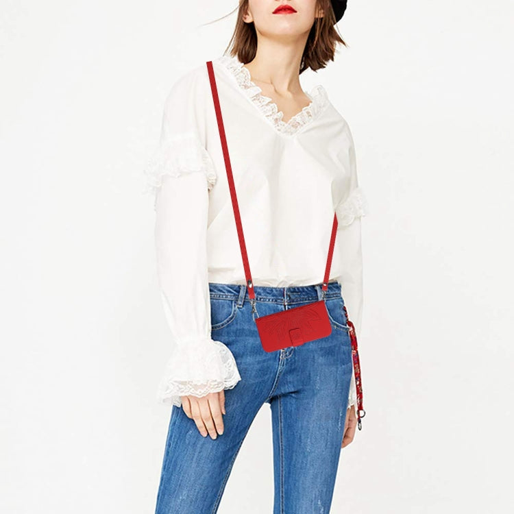 For Xiaomi Redmi Note 12 Pro+ China / Global / Note 12 Explorer Skin Feel Sun Flower Pattern Flip Leather Phone Case with Lanyard(Red) by buy2fix