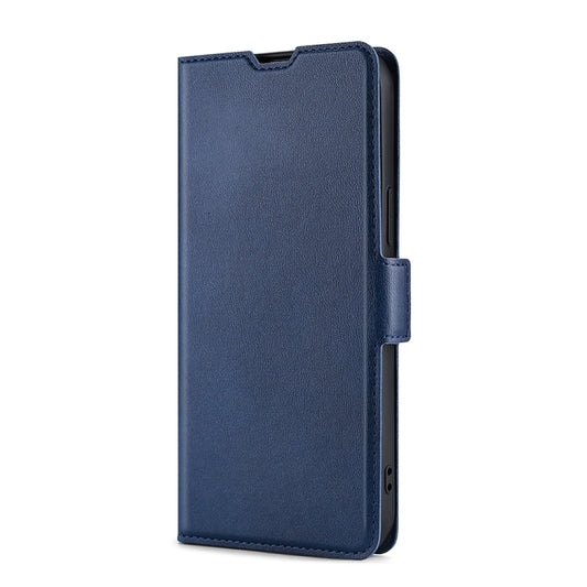 For Realme 9i 5G Global/10 5G Ultra-thin Voltage Side Buckle Horizontal Flip Leather Phone Case(Blue) by buy2fix