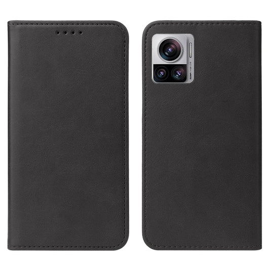 For Motorola Edge 30 Ultra Magnetic Closure Leather Phone Case(Black) by buy2fix