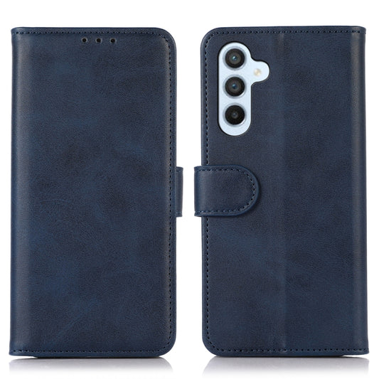 For Samsung Galaxy A54 5G Cow Texture Leather Phone Case(Blue) by buy2fix