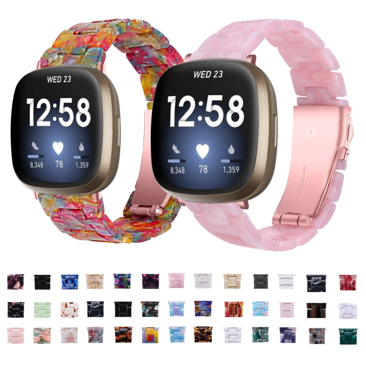 For Fitbit Versa 4 / Sense 2 Universal Resin Watch Band(Nougat) by buy2fix