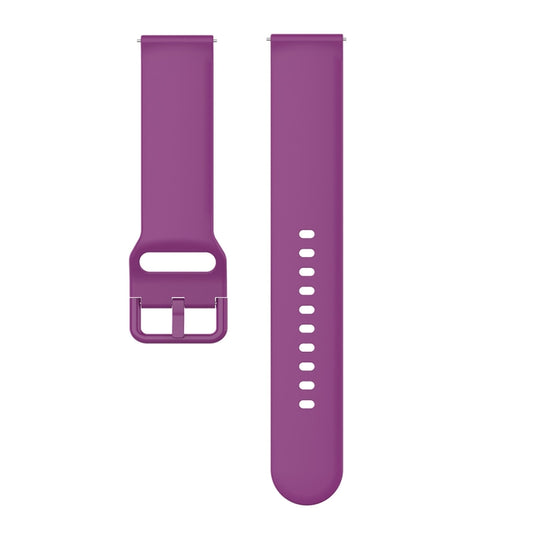 23mm Color Buckle Silicone Wrist Strap Watch Band for Fitbit Versa 2 / Versa / Versa Lite / Blaze, Size: S(Purple) by buy2fix