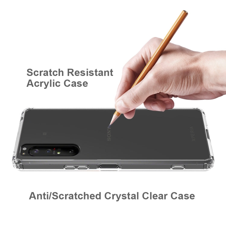 For Sony Xperia 1 II Scratchproof TPU + Acrylic Protective Case(Black) by buy2fix