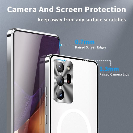 For Samsung Galaxy Note20 Ultra MagSafe Frosted Metal Phone Case(Silver) by buy2fix