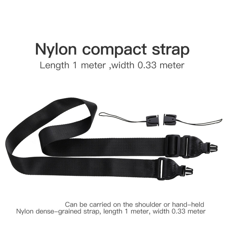 For Microsoft Surface Pro 10 / 9 Acrylic Transparent LaptopCase with Shoulder Strap(Black) by buy2fix