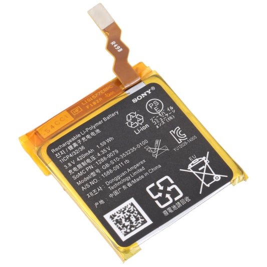 For SONY Smart Watch 3 420mAh GB-S10-353235-0100 Battery Replacement by buy2fix
