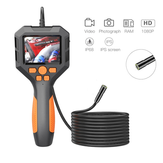 3.9mm P10 2.8 inch HD Handheld Endoscope with LCD Screen, Length:10m by buy2fix