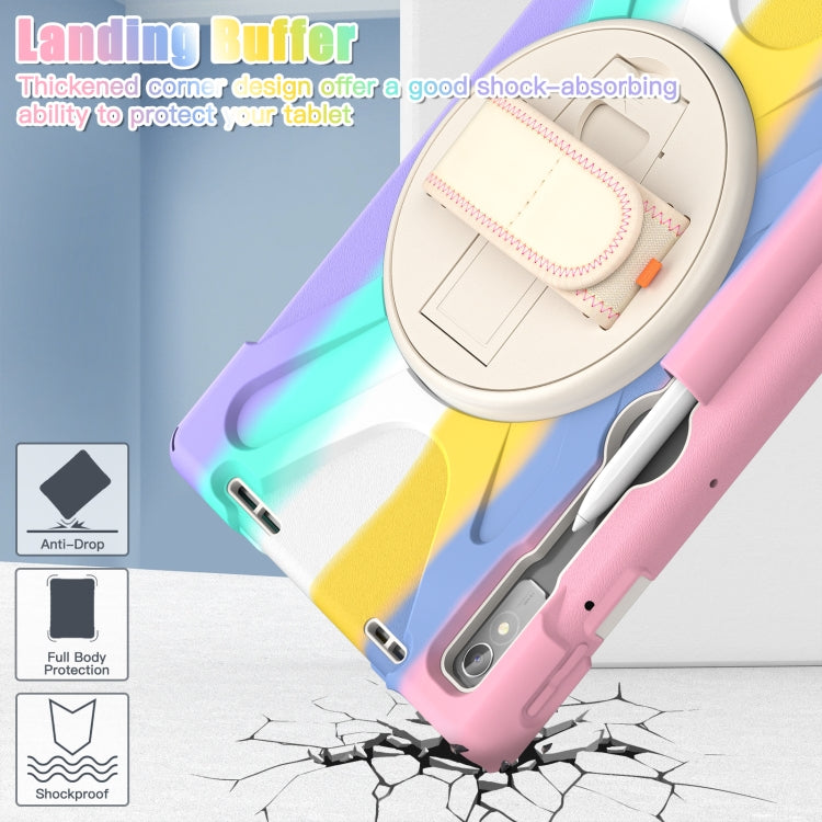 For Lenovo Tab P11 Pro Gen 2 Silicone + PC Protective Tablet Case(Colorful Pink) by buy2fix