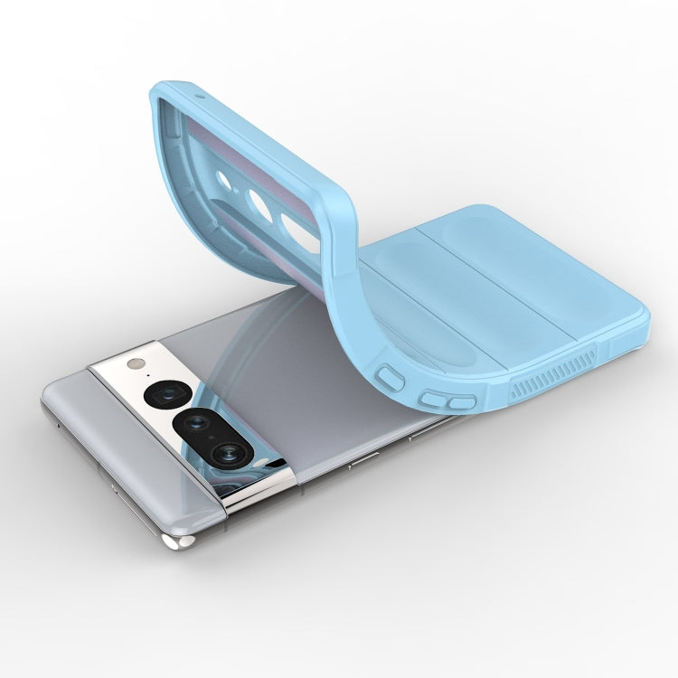 For Google Pixel 7 Pro Magic Shield TPU + Flannel Phone Case(Wine Red) by buy2fix