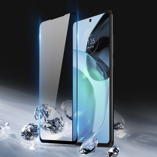 For Motorola Moto G72 10pcs DUX DUCIS 0.33mm 9H Medium Alumina HD Full Screen Tempered Glass Film by DUX DUCIS