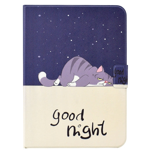 For iPad 2025 / 2022 Electric Pressed TPU Smart Leather Tablet Case(Lazy Cat) by buy2fix