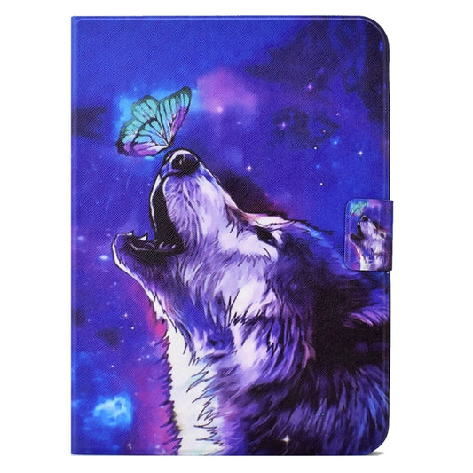 For iPad Pro 11 2020/2018 / Air4 10.9 2020 Electric Pressed TPU Smart Leather Tablet Case(Butterfly Wolf) by buy2fix