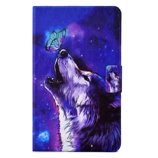 For iPad 10.2 / Air 10.5 2019 / Pro 10.5 2017 Electric Pressed TPU Smart Leather Tablet Case(Butterfly Wolf) by buy2fix