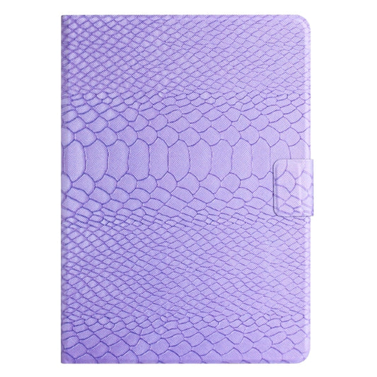 For iPad Air / Air 2 / 9.7 2017 / 9.7 2018 Solid Color Crocodile Texture Leather Smart Tablet Case(Purple) by buy2fix