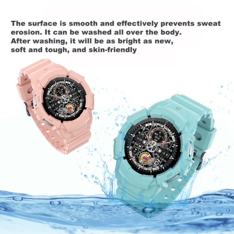 For Samsung Galaxy Watch5 44mm Solid Color Silicone Watch Band(White) by buy2fix
