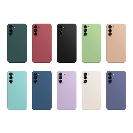 For Samsung Galaxy S23+ 5G Imitation Liquid Silicone Phone Case(Apricot) by buy2fix