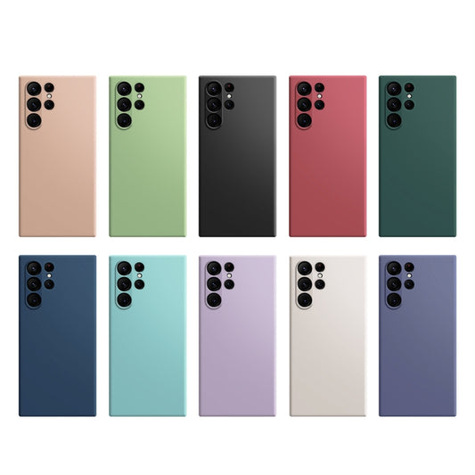 For Samsung Galaxy S23 Ultra 5G Imitation Liquid Silicone Phone Case(Black) by buy2fix