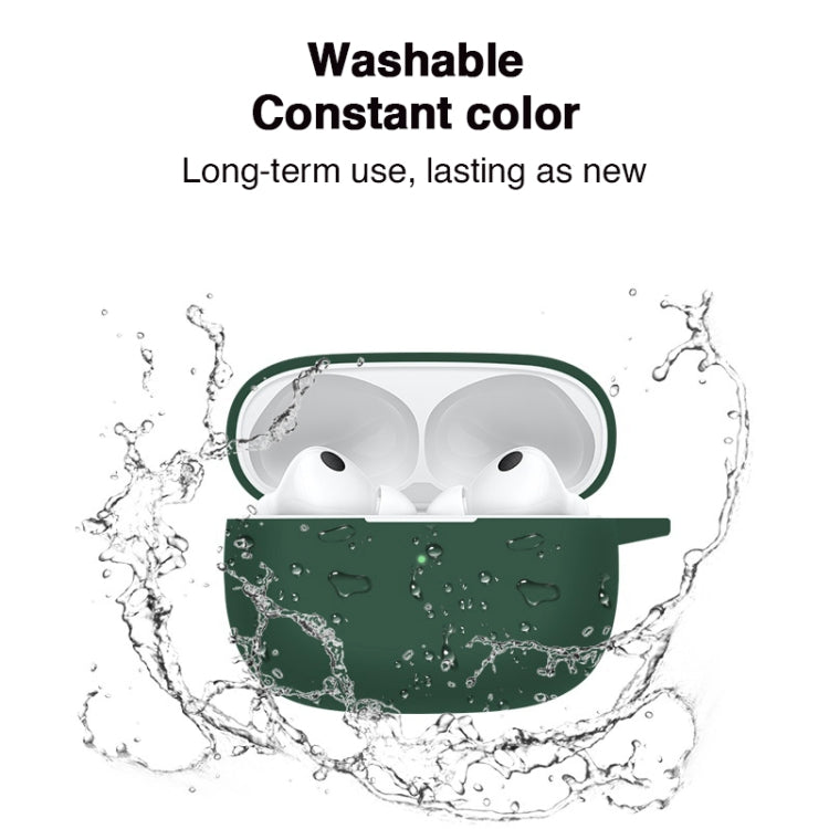 For vivo TWS 3 Silicone Earphone Protective Case(Night Green) by buy2fix