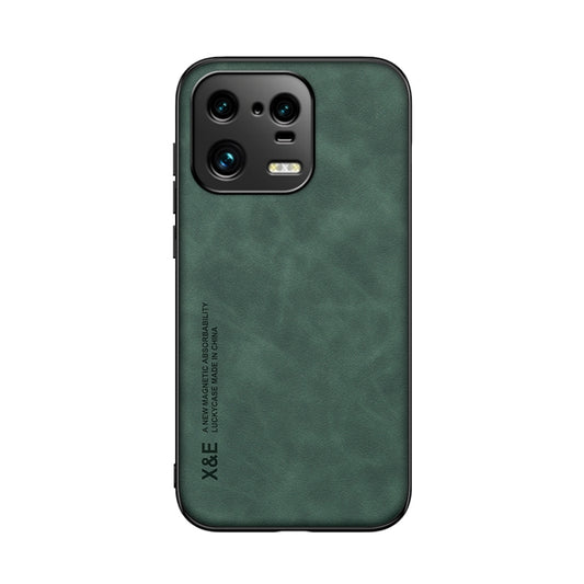 For Xiaomi 13 Pro Skin Feel Magnetic Leather Back Phone Case(Green) by buy2fix