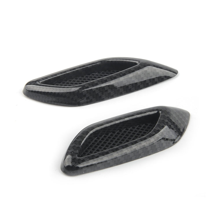 2 in 1 Car Hood Frame Decorative Stickers Fender Air Outlet Stickers(Black) by buy2fix