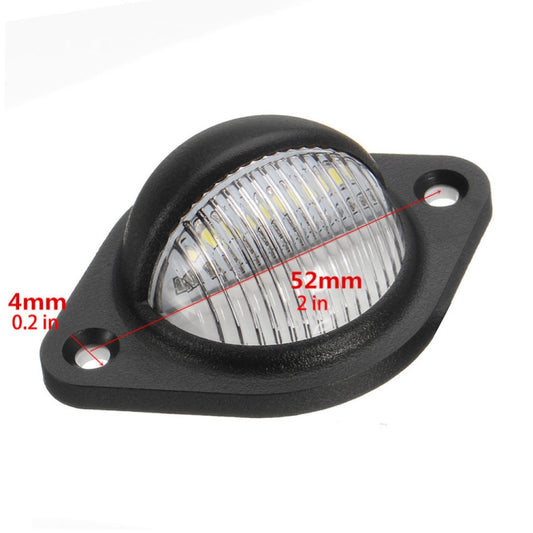 2pcs Car 3LED Round License Plate Light by buy2fix