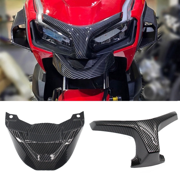 For Honda ADV150 2019-2020 Motorcycle Modification Front Side Winglet Extension(Carbon Fiber) by buy2fix