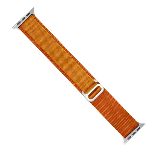 Nylon Loop Watch Band For Apple Watch Ultra 49mm&Watch Ultra 2 49mm / Series 9&8&7 45mm / SE 3&SE 2&6&SE&5&4 44mm / 3&2&1 42mm(Orange) by buy2fix