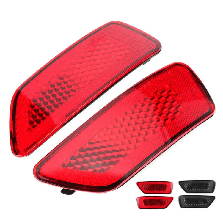 1 Pair For Jeep Grand Cherokee 2011-2018 Car Rear Bumper Lamp Reflector 57010720AC 57010721AC(Smoked Black) by buy2fix