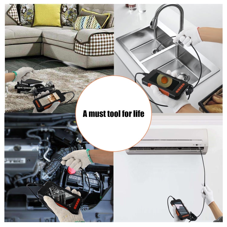 P40 8mm HD Waterproof Portable Integrated Hand-held Vertical Screen Industry Endoscope, Length:5m(Hardwire) by buy2fix