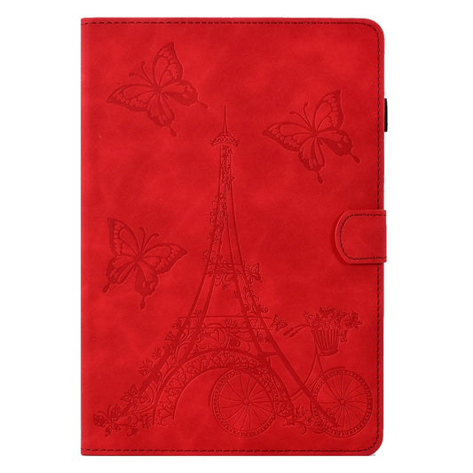 For iPad 10.2 2021/2020/2019 / 10.5 2019/2017 Tower Embossed Leather Smart Tablet Case(Red) by buy2fix