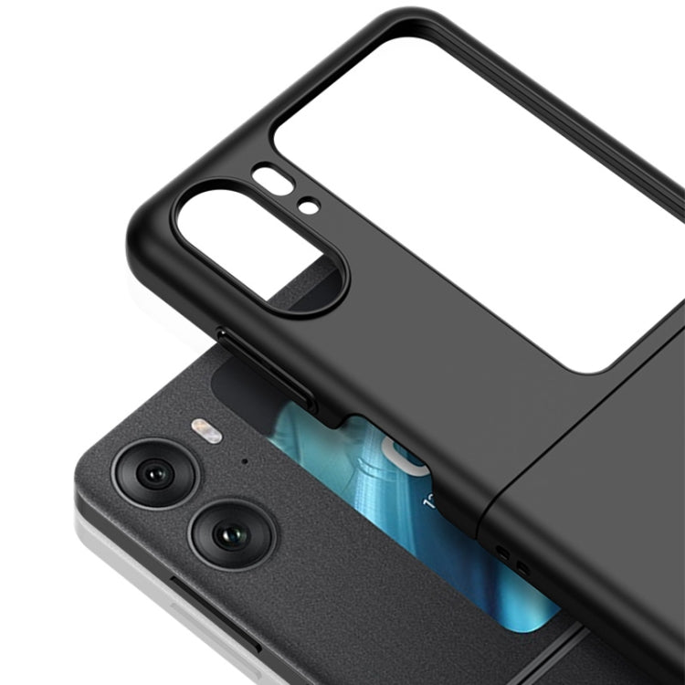 For OPPO Find N2 Flip Skin Feel PC Phone Case(Light Green) by buy2fix