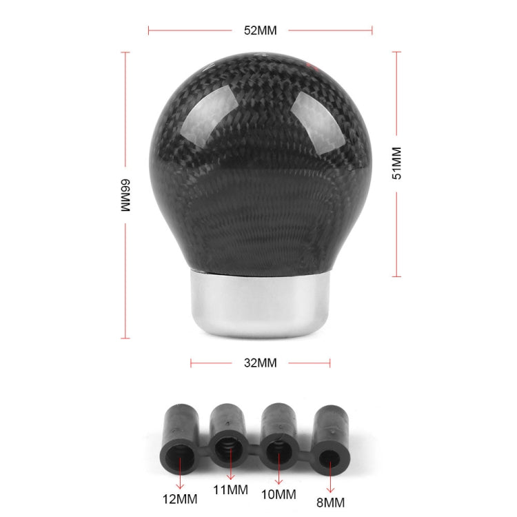 Universal Car Carbon Fiber Gear Shift Knob, 5-speed by buy2fix
