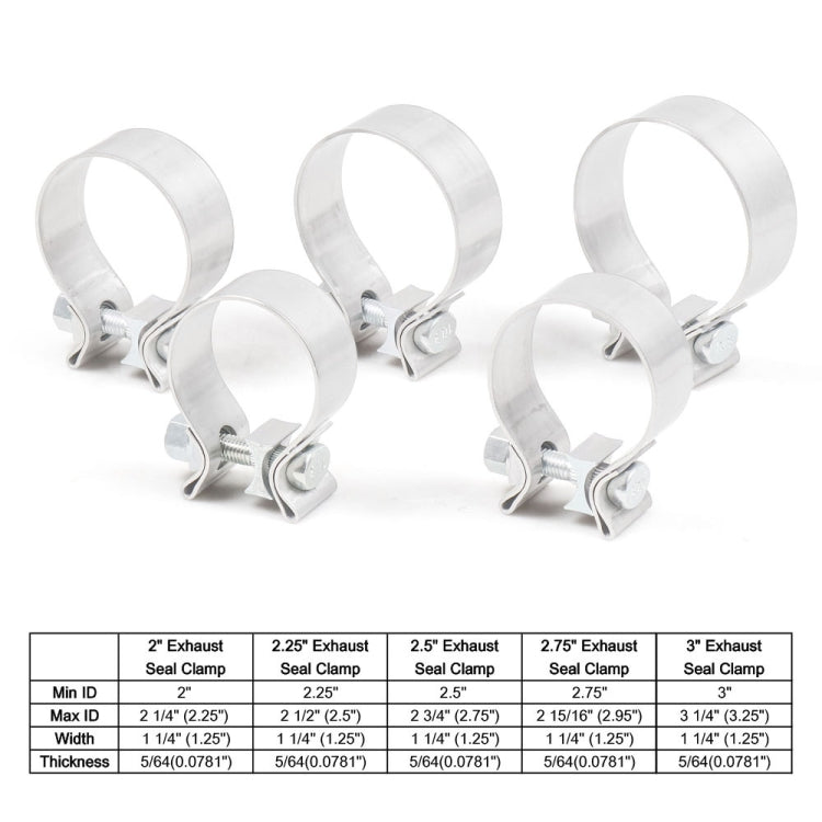 3 inch Car Turbo Exhaust Downpipe O-Band Clamp Stainless Steel 304 Flange Clamp by buy2fix