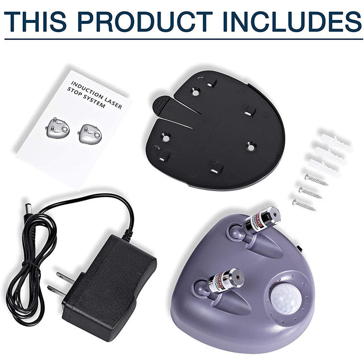 Parking Assist Dual-head Laser Parking Meter, Plug Type:US Plug(Grey) by buy2fix