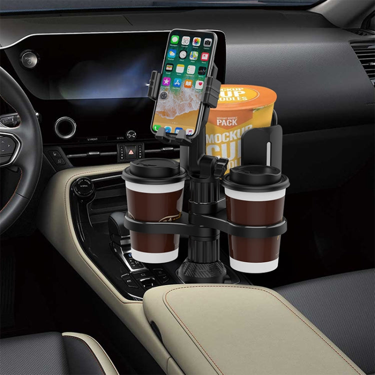 B04 Car Drink Water Cup Mobile Phone Holder(Grey) by buy2fix