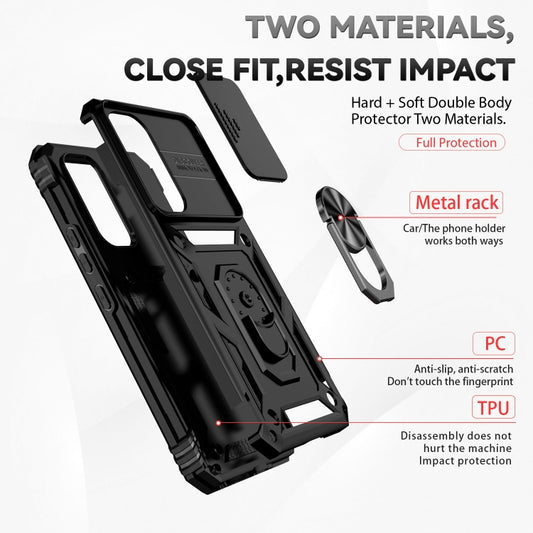 For Samsung Galaxy A54 5G Sliding Camshield Holder Phone Case(Black) by buy2fix